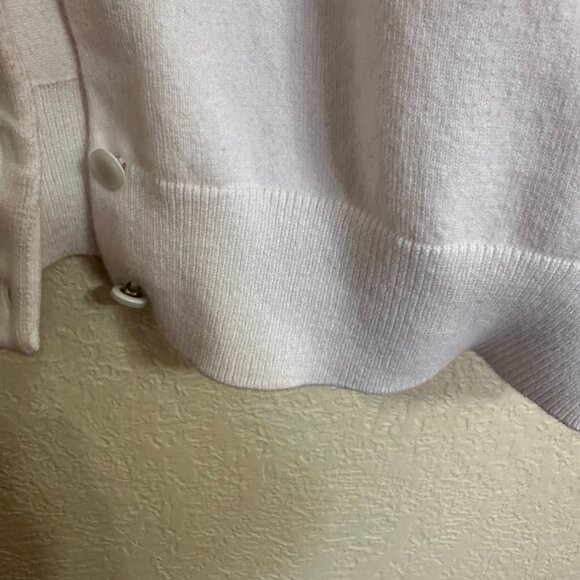 Talbot's white, button front long sleeved sweater, size 2X - Picture 4 of 11